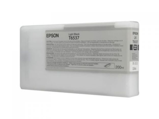 Picture of Epson T6537 Light Black Ink Cartridge 200ml - C13T653700