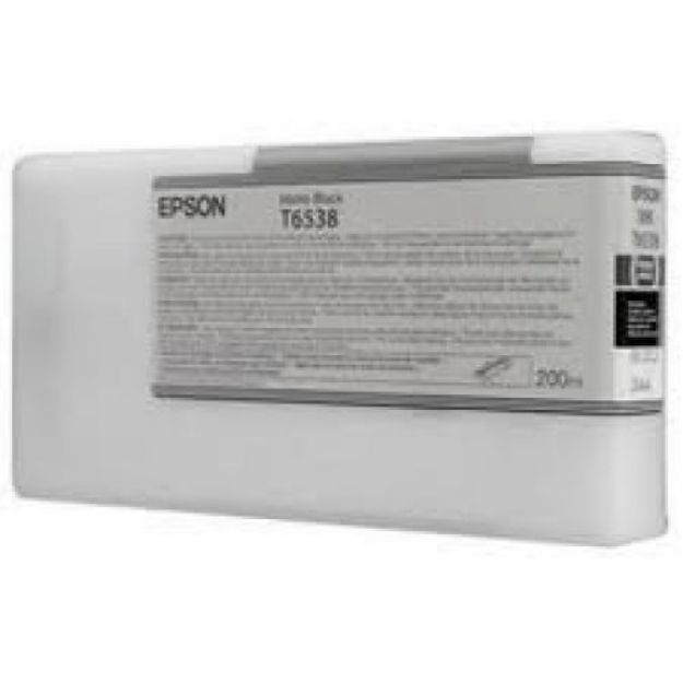 Picture of Epson T6538 Matte Black Ink Cartridge 200ml - C13T653800