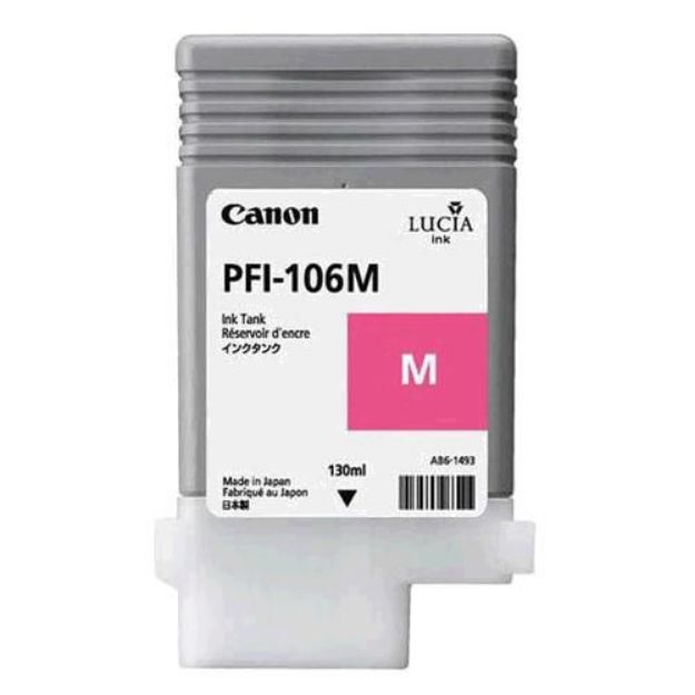 Picture of Canon PFI106M Magenta Standard Capacity Ink Cartridge 130ml - 6623B001