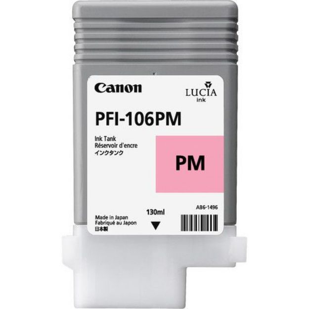 Picture of Canon PFI106PM Photo Magenta Standard Capacity Ink Cartridge 130ml - 6626B001