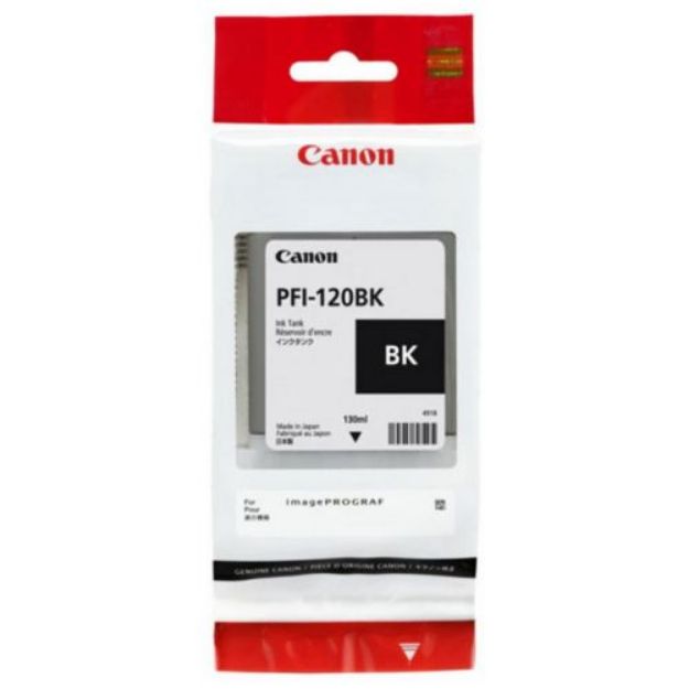 Picture of Canon PFI120BK Black Standard Capacity Ink Cartridge 130ml - 2885C001AA