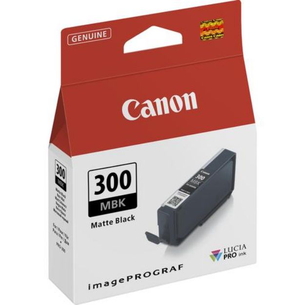 Picture of Canon PFI300MBK Matte Black Standard Capacity Ink Cartridge 14ml - 4192C001