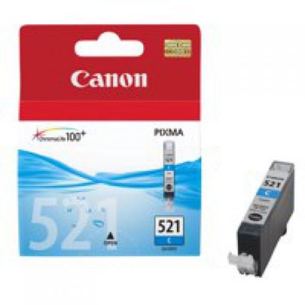 Picture of Canon CLI-521 Cyan Standard Capacity Ink Cartridge 9ml - 2934B001