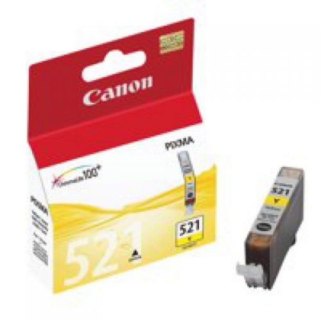 Picture of Canon CLI-521 Yellow Standard Capacity Ink Cartridge 9ml - 2936B001