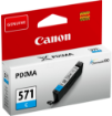 Picture of Canon CLI-571 Cyan Standard Capacity Ink Cartridge 7ml - 0386C001