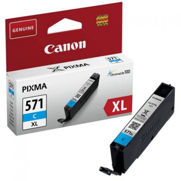 Picture of Canon CLI-571XL Cyan High Yield Ink Cartridge 11ml - 0332C001