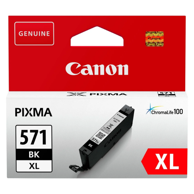 Picture of Canon CLI-571XL Black High Yield Ink Cartridge 11ml - 0331C001