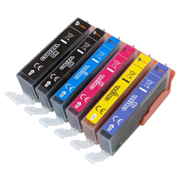 Buy Compatible Canon Pixma TS8350 Multipack (6 Pack) Ink Cartridges ...