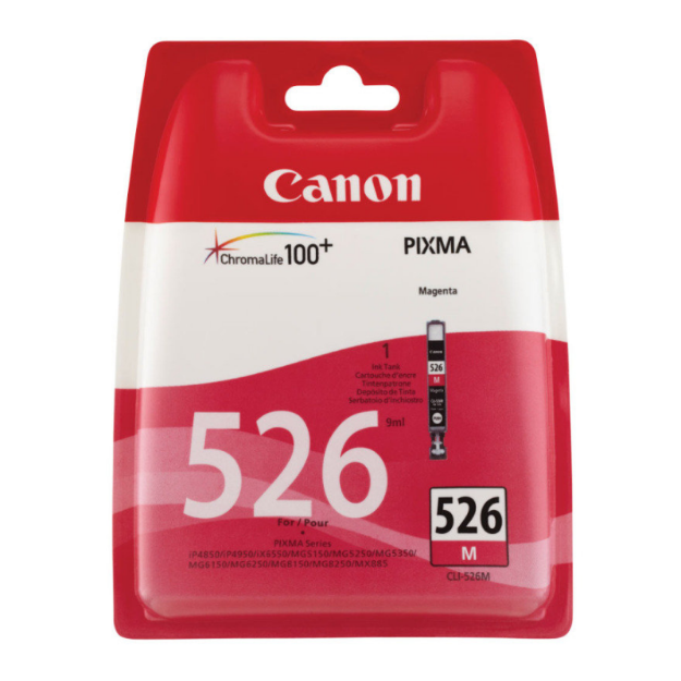 Picture of Canon CLI-526 Magenta Standard Capacity Ink Cartridge 9ml - 4542B001