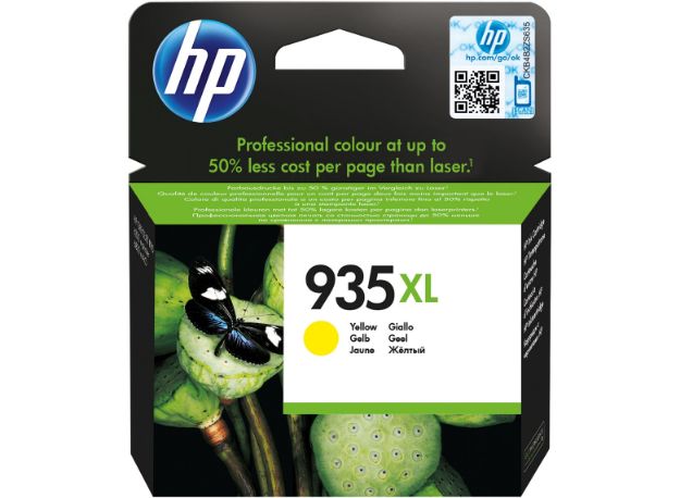 Picture of HP 935XL Yellow High Yield Ink Cartridge 10ml - C2P26AE