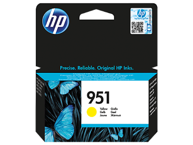 Picture of HP 951 Yellow Standard Capacity Ink Cartridge 700 pages - CN052AE