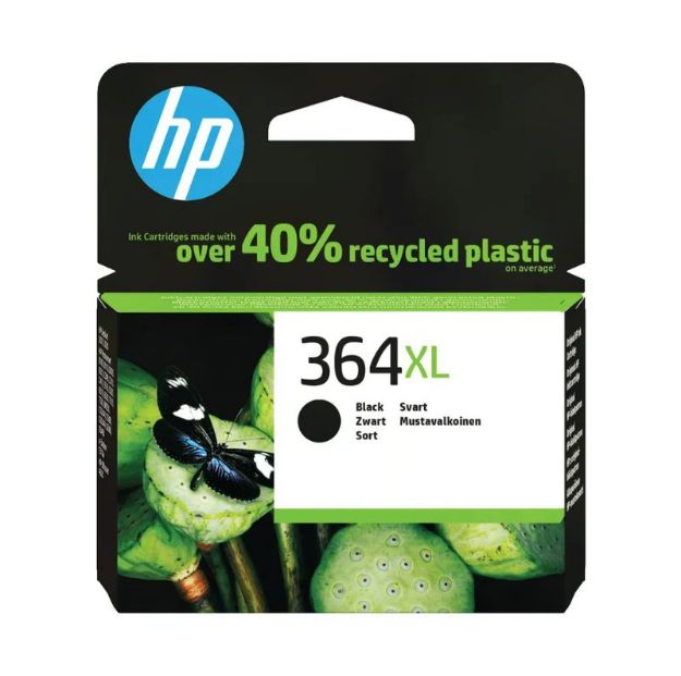 Picture of HP 364XL Black High Capacity Ink Cartridge 18ml - CN684EE