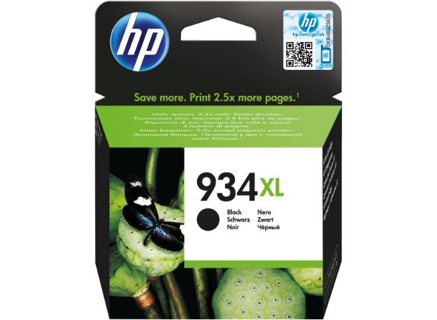 Picture of HP 934XL Black High Yield Ink Cartridge 26ml - C2P23AE