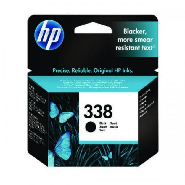 Picture of HP 338 Black Standard Capacity Ink Cartridge 11ml - C8765E