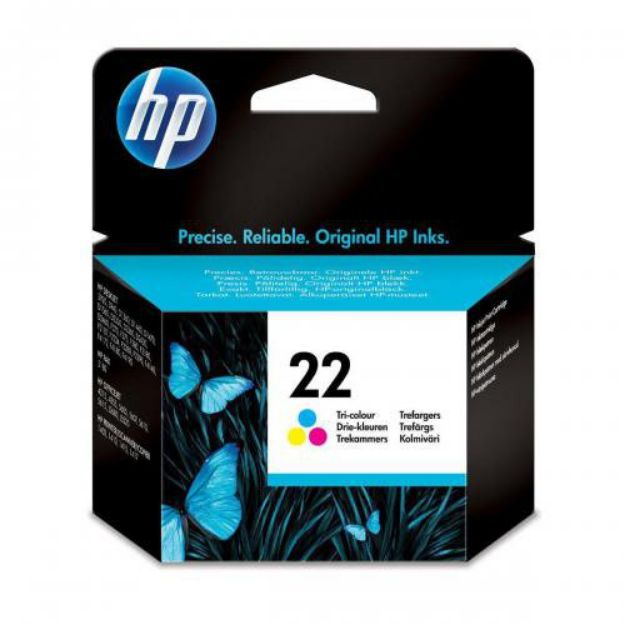 Picture of HP 22 Tricolour Standard Capacity Ink Cartridge 5ml - C9352A