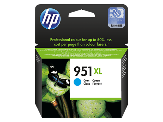 Picture of HP 951XL Cyan High Capacity Ink Cartridge 17ml - CN046A