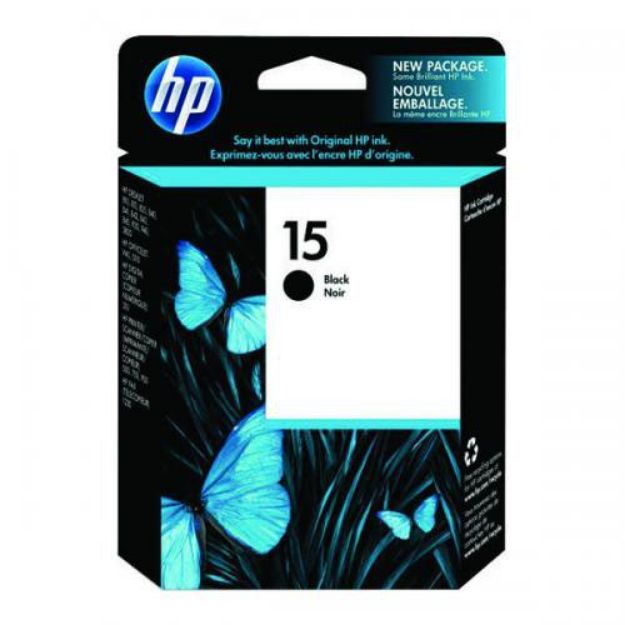 Picture of HP 15 Black Standard Capacity Ink Cartridge 25ml - C6615D