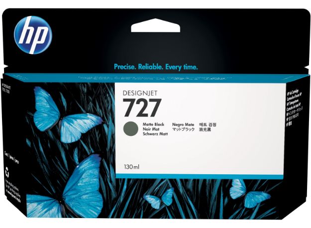 Picture of HP 727 Matte Black Standard Capacity Ink Cartridge 130ml - B3P22A