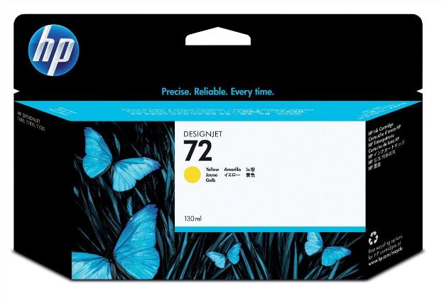 Picture of HP 72 Yellow Standard Capacity Ink Cartridge 130ml - C9373A