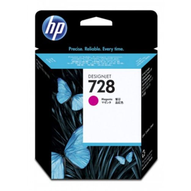 Picture of HP 728 Magenta Standard Capacity Ink Cartridge 130ml - F9J66A