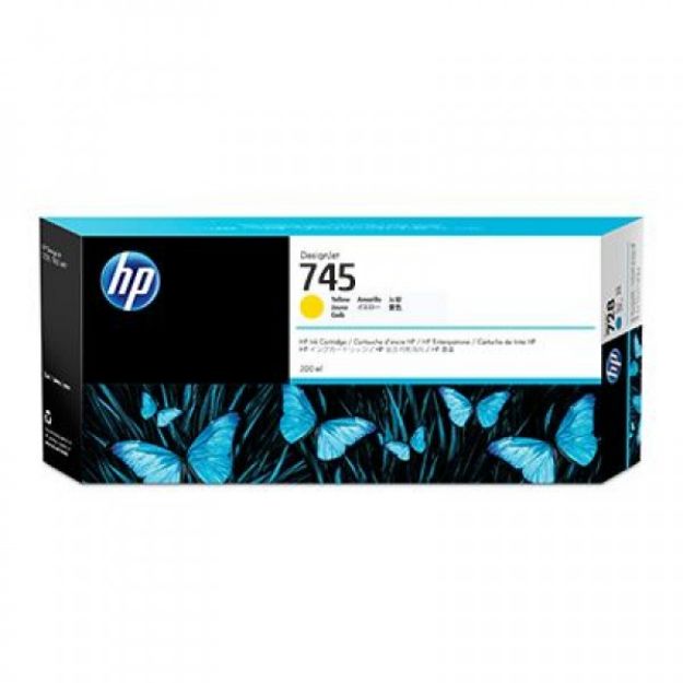 Picture of HP 745 Yellow High Capacity Ink Cartridge 300ml - F9K02A