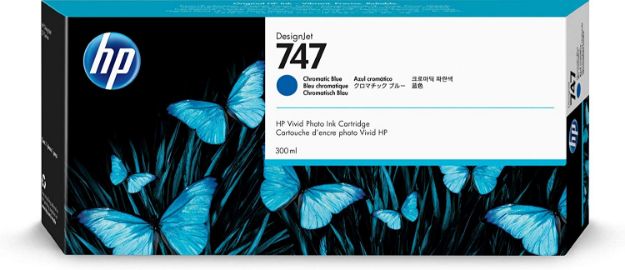 Picture of HP 747 Chromatic Blue Standard Capacity Ink Cartridge 300ml - P2V85A