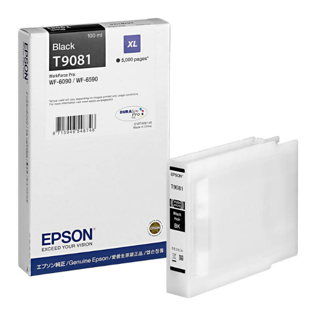 Picture of Epson T9081 Black Ink Cartridge 100ml - C13T908140