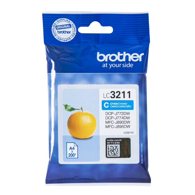 Picture of OEM Brother LC3211 Cyan Ink Cartridge