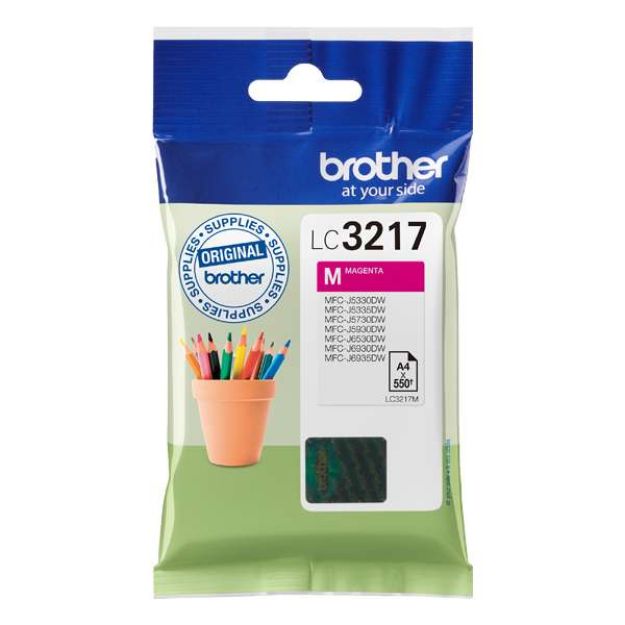 Picture of Brother Magenta Ink Cartridge 9ml - LC3217M