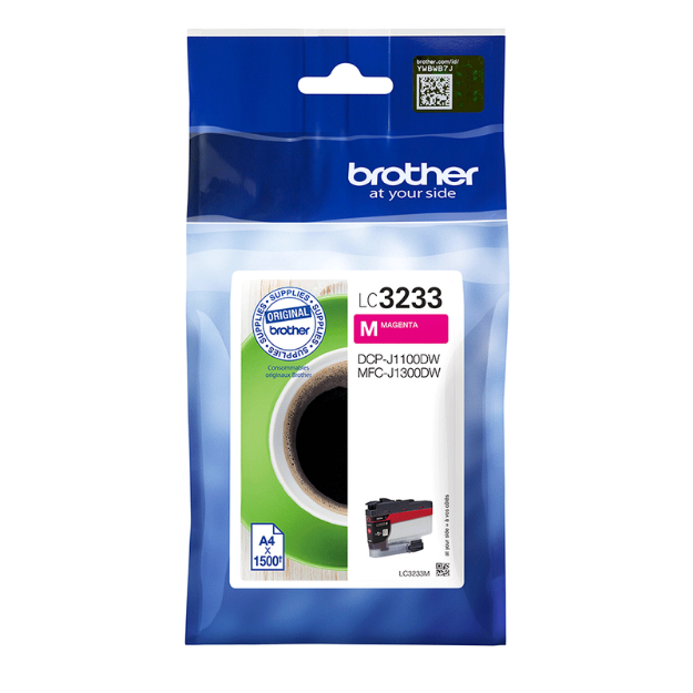 Picture of Brother Magenta Standard Capacity Ink Cartridge 1.5k pages - LC3233M