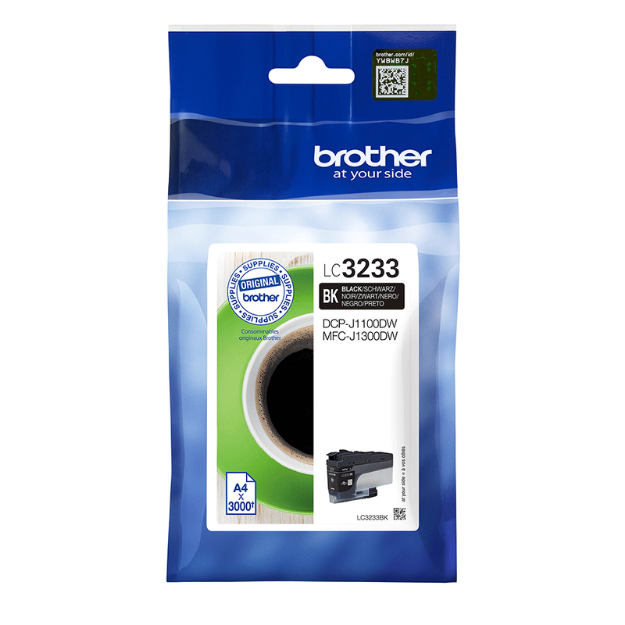 Picture of Brother Black Standard Capacity Ink Cartridge 3k pages - LC3233BK