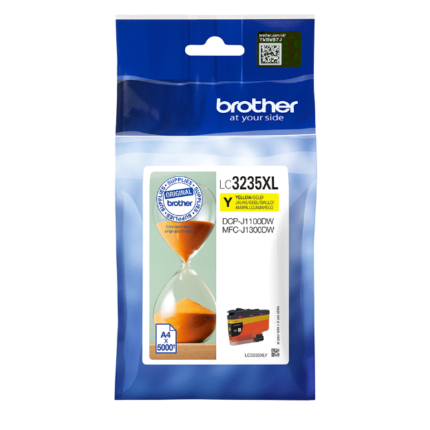 Picture of Brother Yellow High Capacity Ink Cartridge 5K pages - LC3235XLY