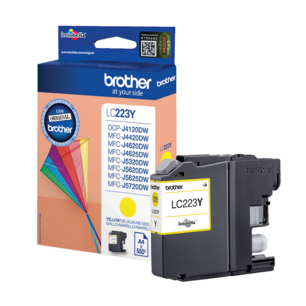 Picture of Brother Yellow Ink Cartridge 6ml - LC223Y