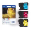 Picture of Brother Cyan Magenta Yellow Ink Cartridge Multipack 3 x 6ml (Pack 3) - LC1100RBWBP