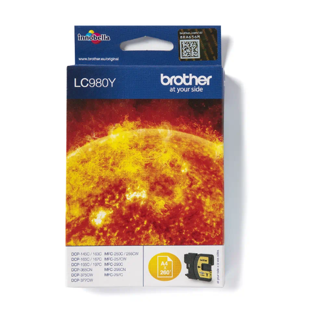 Picture of Brother Yellow Ink Cartridge 6ml - LC980Y