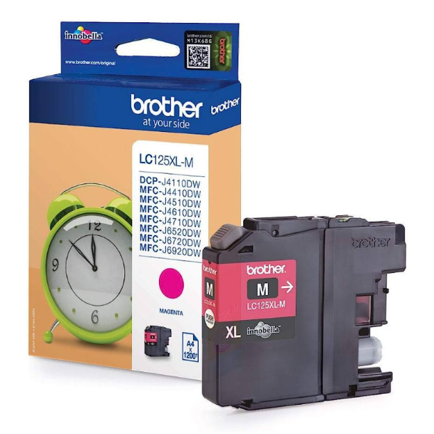 Picture of Brother Magenta High Capacity Ink Cartridge 8ml - LC125XLM