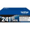 Picture of Brother Black Toner Cartridge Twin Pack 2 x 2.5k pages (Pack 2) - TN241BK