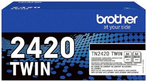 2 Compatible Toners, Brother TN-2410 / TN-2420 Black ~ 3.000 Pages