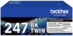 Picture of Brother Black Toner Cartridge Twin Pack 2 x 3k pages (Pack 2) - TN247BK