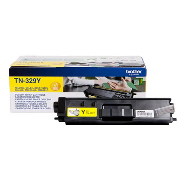 Picture of Brother Yellow Toner Cartridge 6k pages - TN329Y