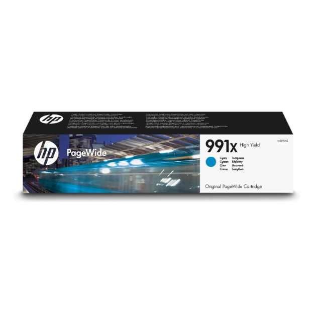 Picture of HP 991X Cyan High Yield Ink Cartridge 182ml - M0J90AE