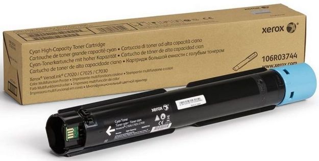 Picture of Xerox Cyan High Capacity Toner Cartridge 9.8k pages for VLC70XX - 106R03744