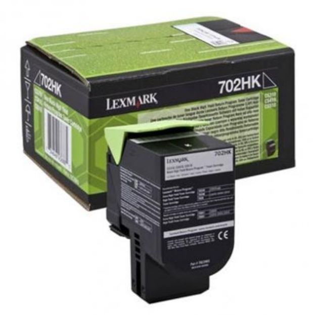 Picture of Lexmark 702HK Black Toner Cartridge 4K pages - 70C2HK0