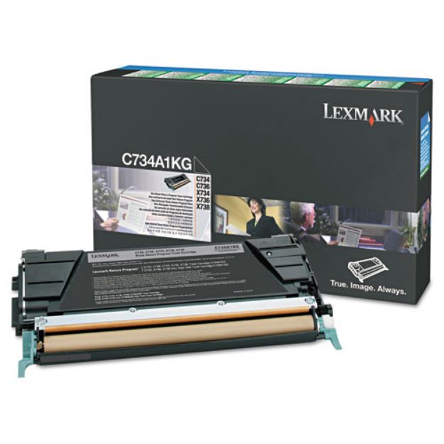 Picture of Lexmark Black Toner Cartridge 12K pages - C746H1KG