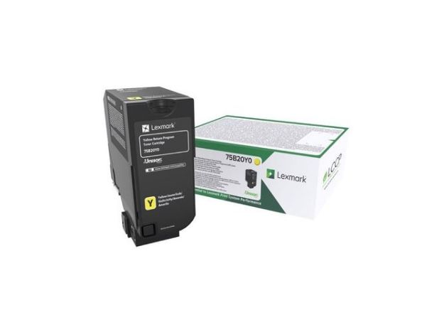 Picture of Lexmark Yellow Toner Cartridge 10K pages - 75B20Y0