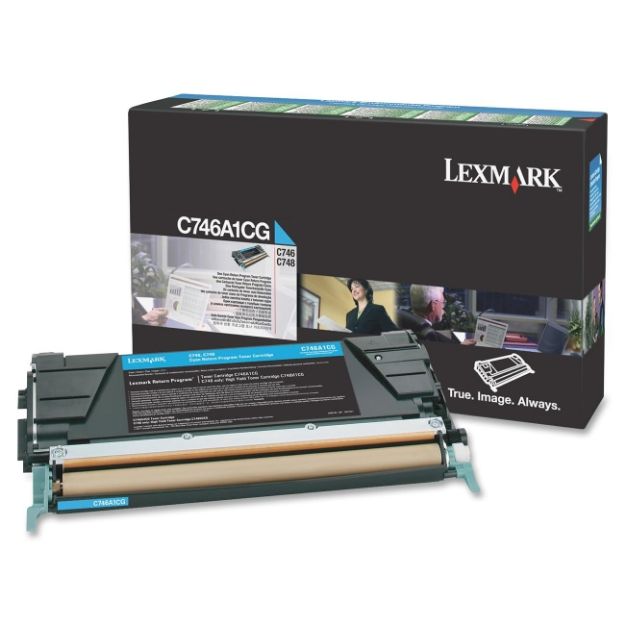 Picture of Lexmark Cyan Toner Cartridge 7K pages - C746A1CG