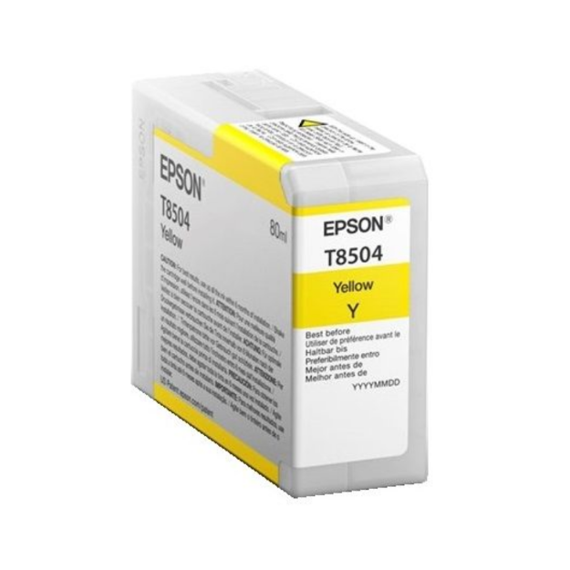 Picture of Epson T8504 Yellow Ink Cartridge 80ml - C13T850400