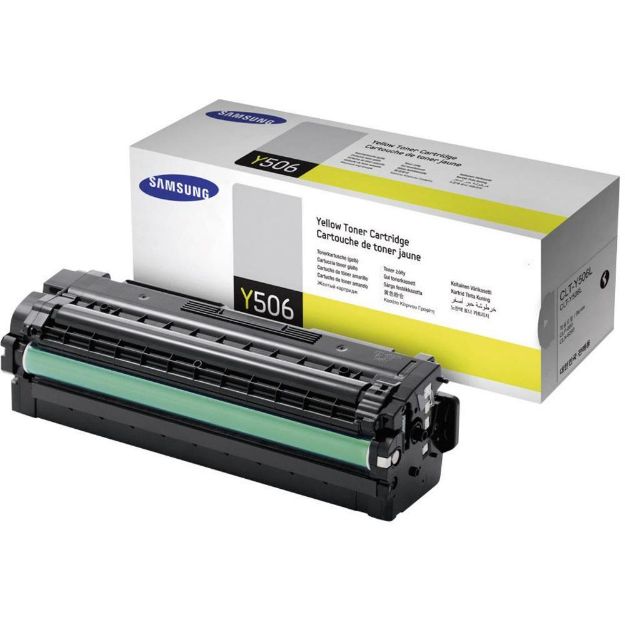 Picture of Samsung CLTY506L Yellow Toner Cartridge 3.5K pages - SU515A