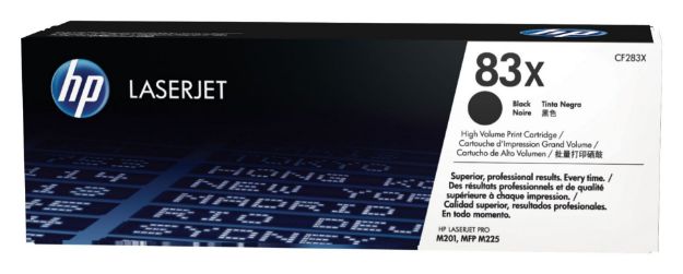 Picture of HP 83X High Capacity Black Toner Cartridge - CF283X