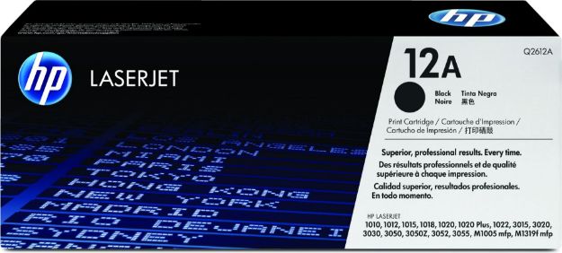 Picture of HP 12A Black Standard Capacity Toner 2K pages - Q2612A